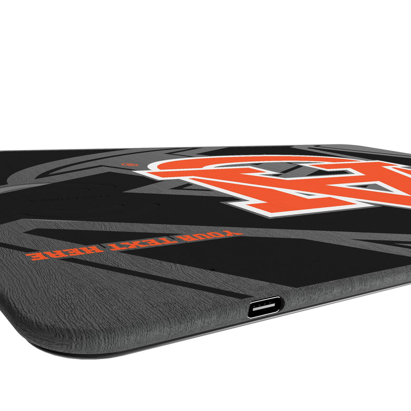 University of Auburn Tigers Personalized Tilt 15-Watt Wireless Charger and Mouse Pad Port.Jpg