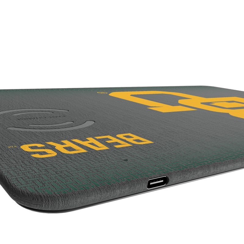 Baylor University Bears Linen 15-Watt Wireless Charger and Mouse Pad Port.Jpg