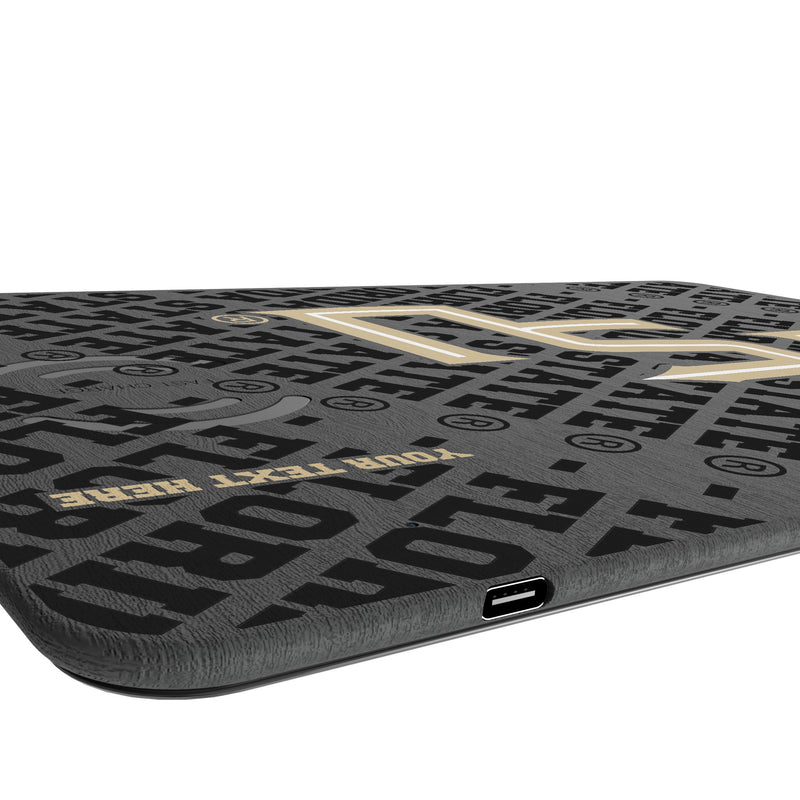 Florida State University Seminoles Athletic Wordmark Personalized Tilt 15-Watt Wireless Charger and Mouse Pad Port.Jpg