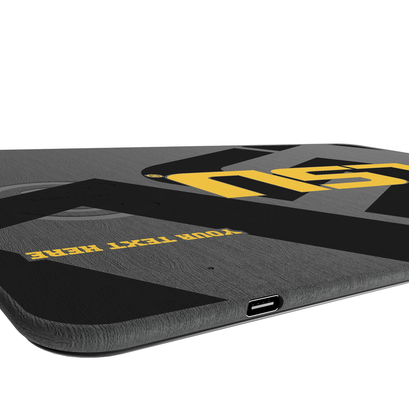Louisiana State University Tigers Personalized Tilt 15-Watt Wireless Charger and Mouse Pad Port.Jpg