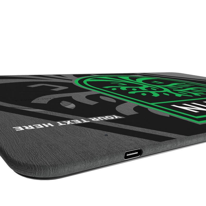 Austin FC Personalized Tilt 15-Watt Wireless Charger and Mouse Pad Port.Jpg