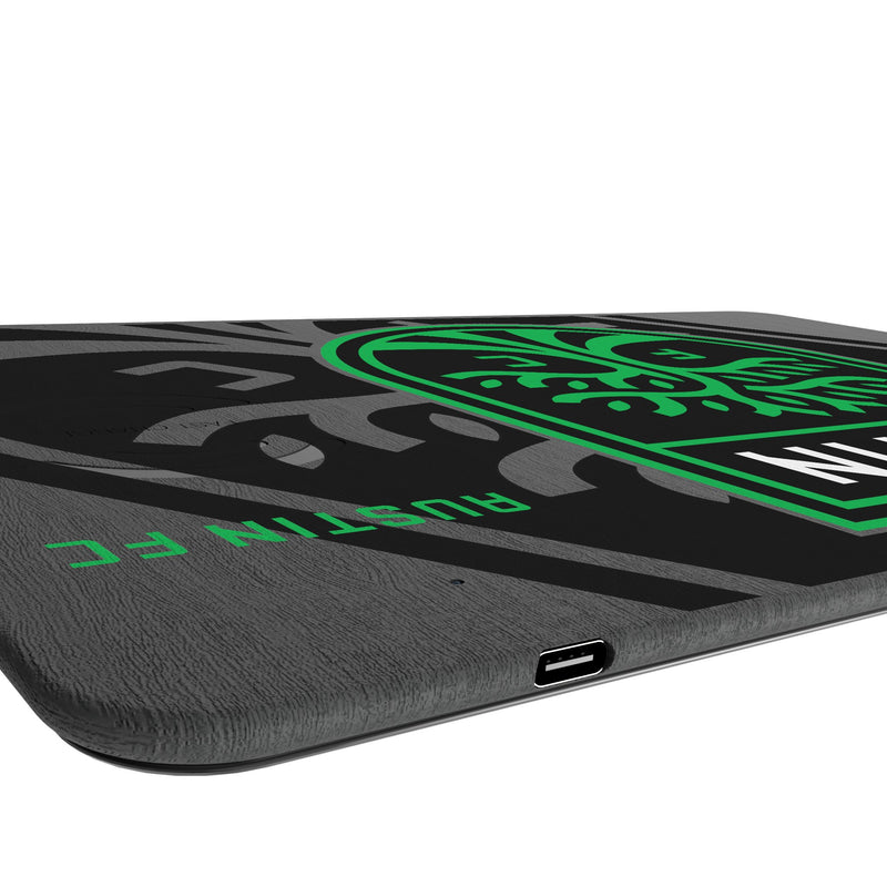 Austin FC Monocolor Tilt 15-Watt Wireless Charger and Mouse Pad Port.Jpg