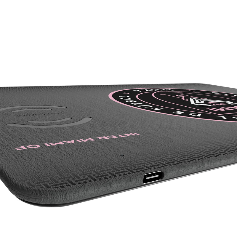 Inter Miami CF Linen 15-Watt Wireless Charger and Mouse Pad Port.Jpg