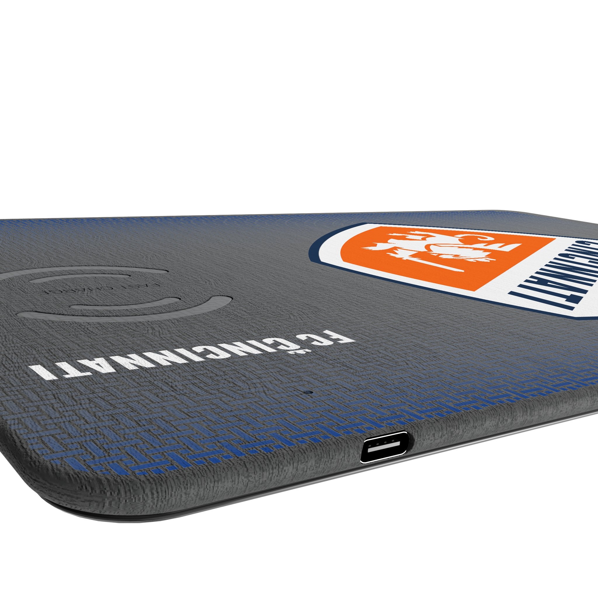 FC Cincinnati Linen 15-Watt Wireless Charger and Mouse Pad Port.Jpg