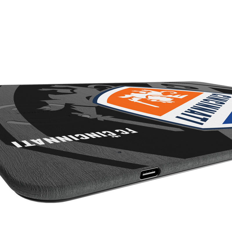 FC Cincinnati Monocolor Tilt 15-Watt Wireless Charger and Mouse Pad Port.Jpg