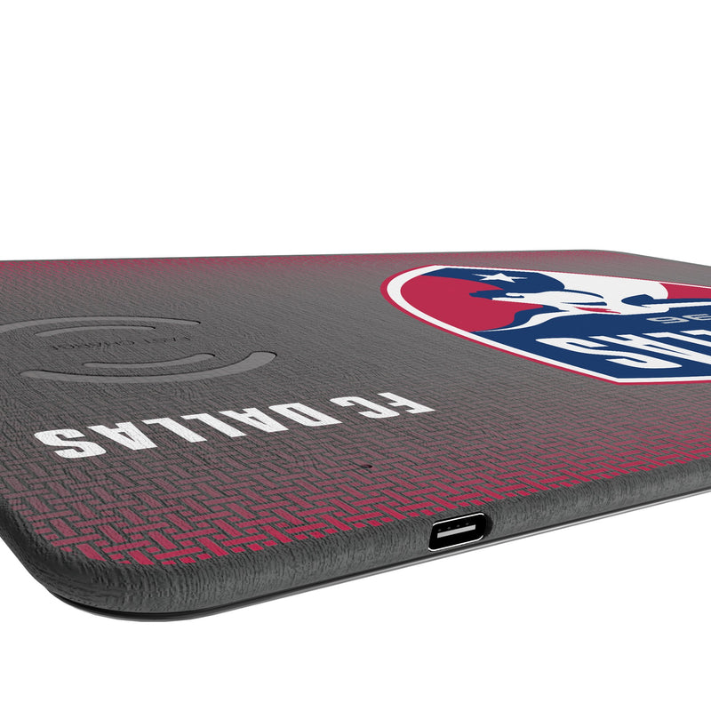 FC Dallas Linen 15-Watt Wireless Charger and Mouse Pad Port.Jpg