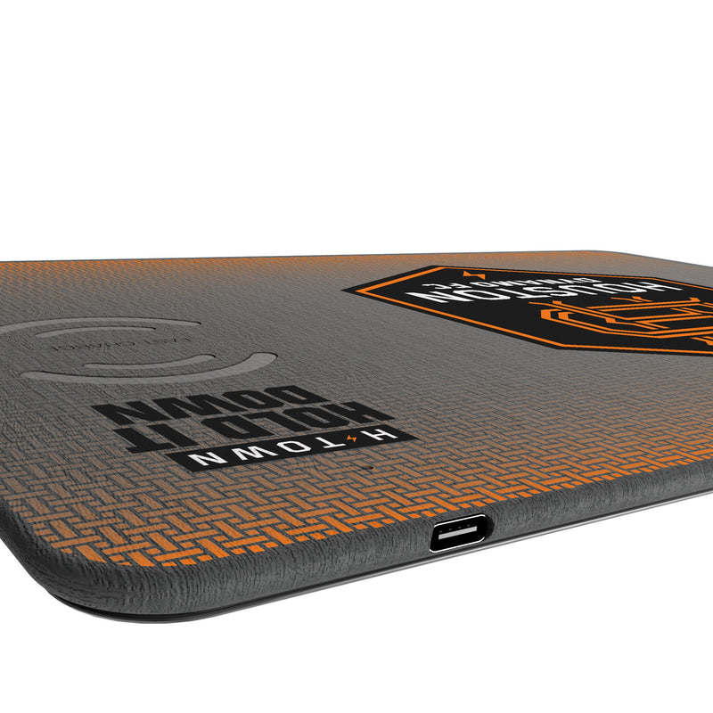 Houston Dynamo Linen 15-Watt Wireless Charger and Mouse Pad Port.Jpg