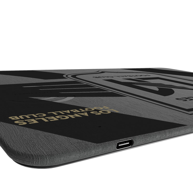 Los Angeles Football Club Monocolor Tilt 15-Watt Wireless Charger and Mouse Pad Port.Jpg