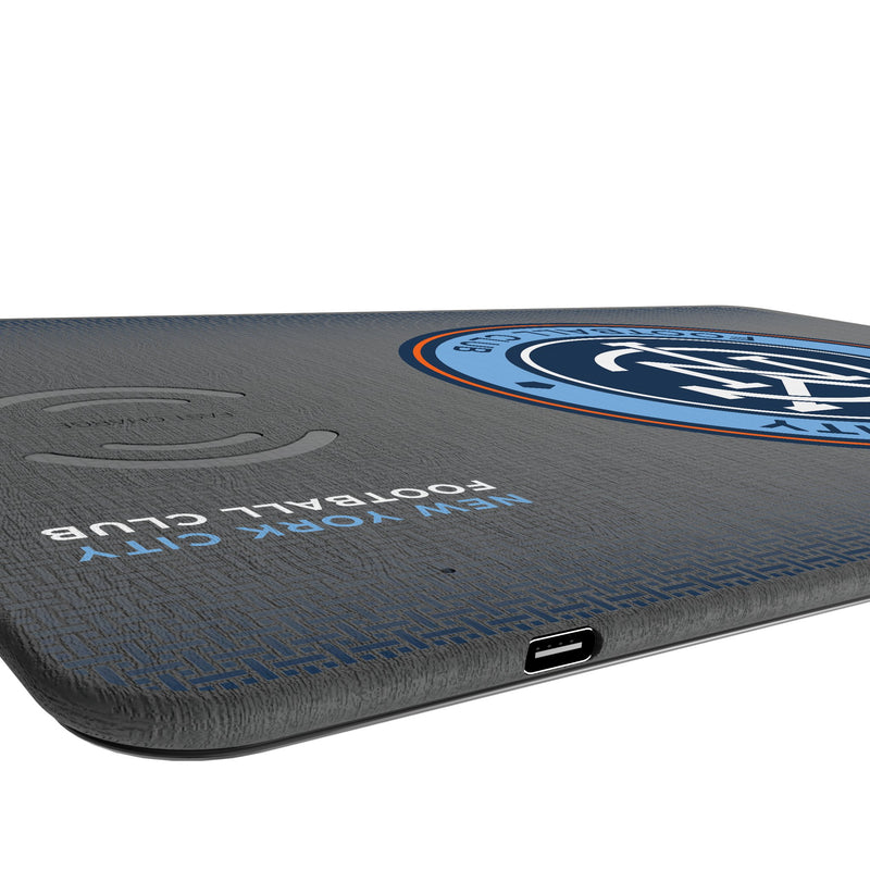 New York City FC Linen 15-Watt Wireless Charger and Mouse Pad Port.Jpg