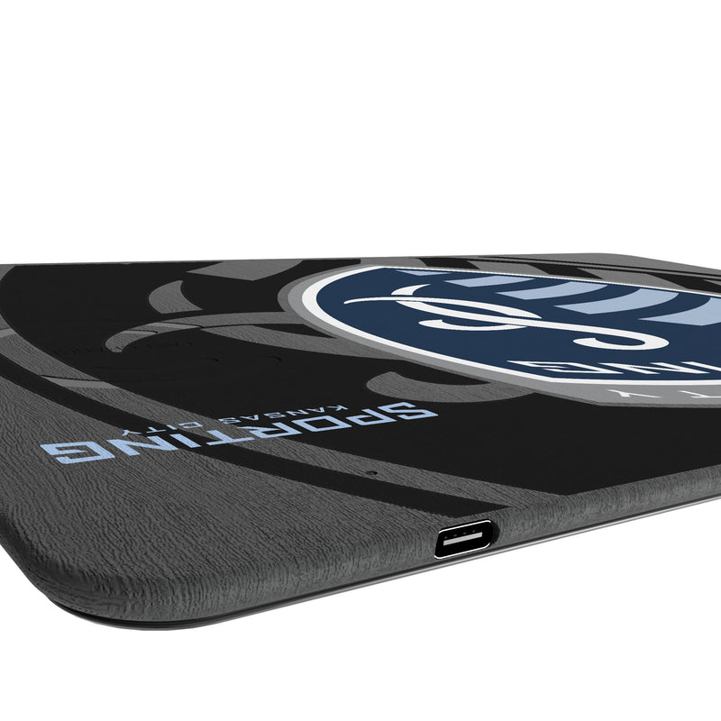 Sporting Kansas City Monocolor Tilt 15-Watt Wireless Charger and Mouse Pad Port.Jpg