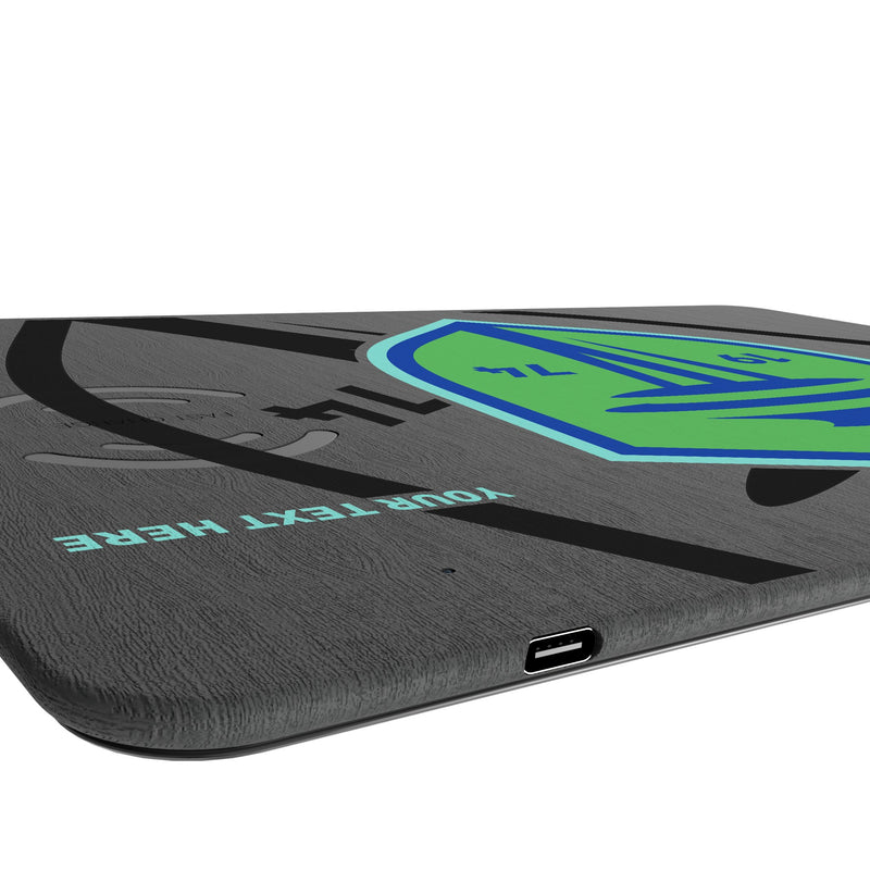 Seattle Sounders FC Personalized Tilt 15-Watt Wireless Charger and Mouse Pad Port.Jpg