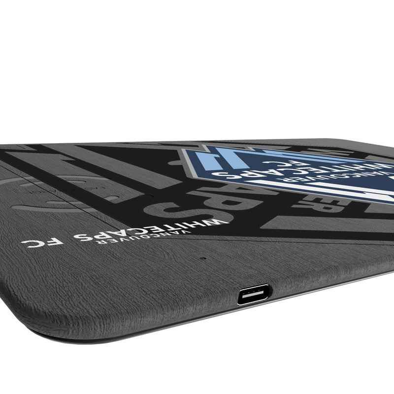 Vancouver Whitecaps Monocolor Tilt 15-Watt Wireless Charger and Mouse Pad Port.Jpg