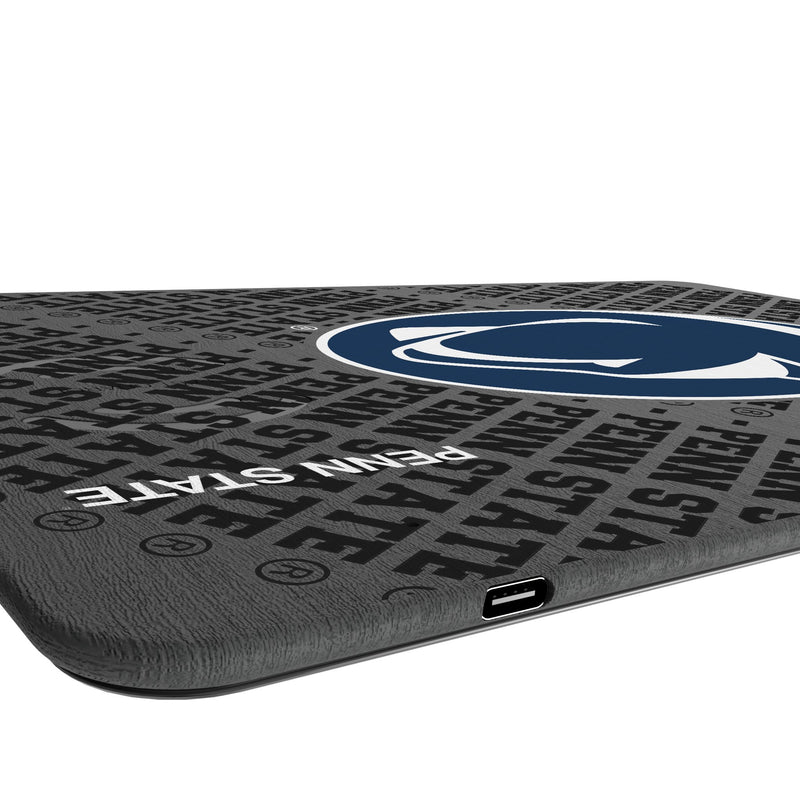 Pennsylvania State University Nittany Lions Monocolor Tilt 15-Watt Wireless Charger and Mouse Pad Port.Jpg