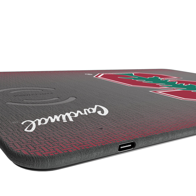 Stanford University Cardinal Linen 15-Watt Wireless Charger and Mouse Pad Port.Jpg
