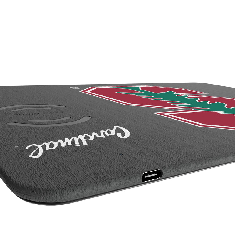Stanford University Cardinal Monocolor Tilt 15-Watt Wireless Charger and Mouse Pad Port.Jpg