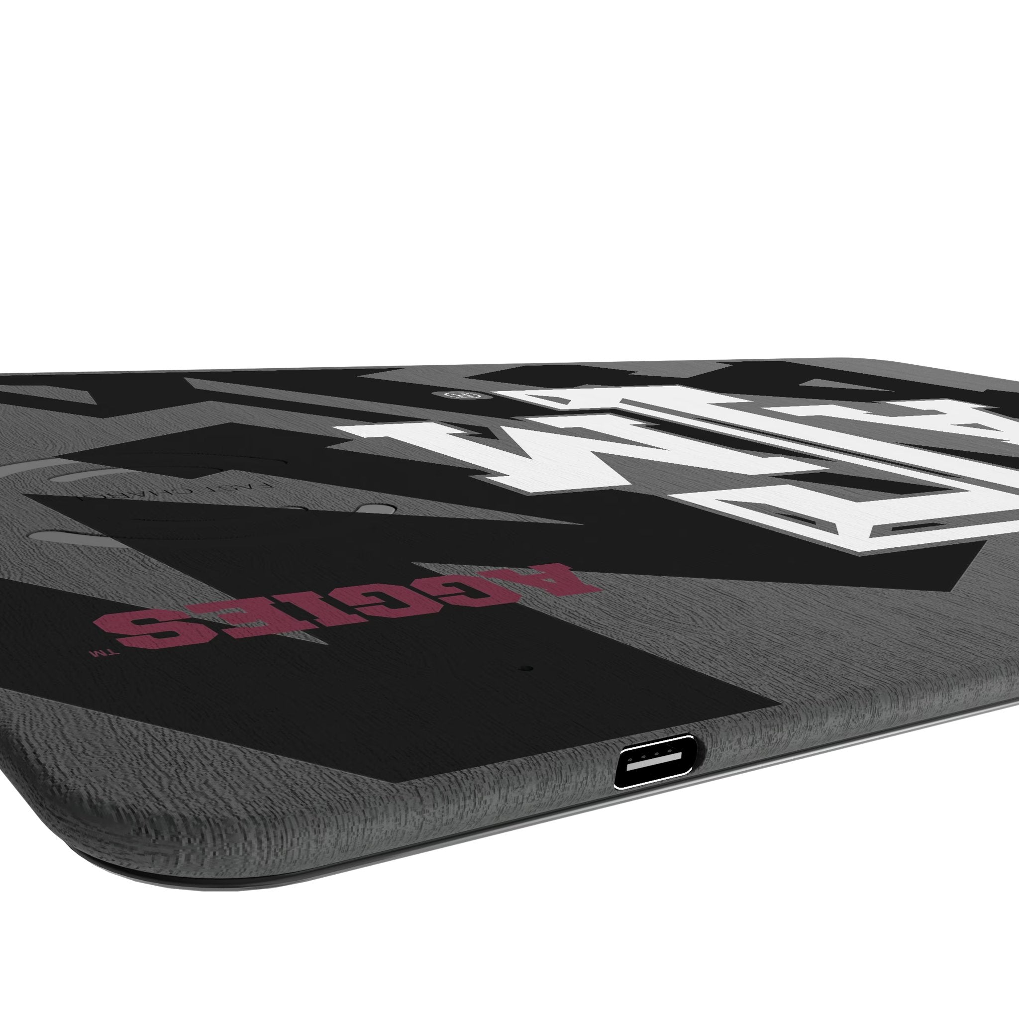 Texas A&M University Aggies Monocolor Tilt 15-Watt Wireless Charger and Mouse Pad Port.Jpg