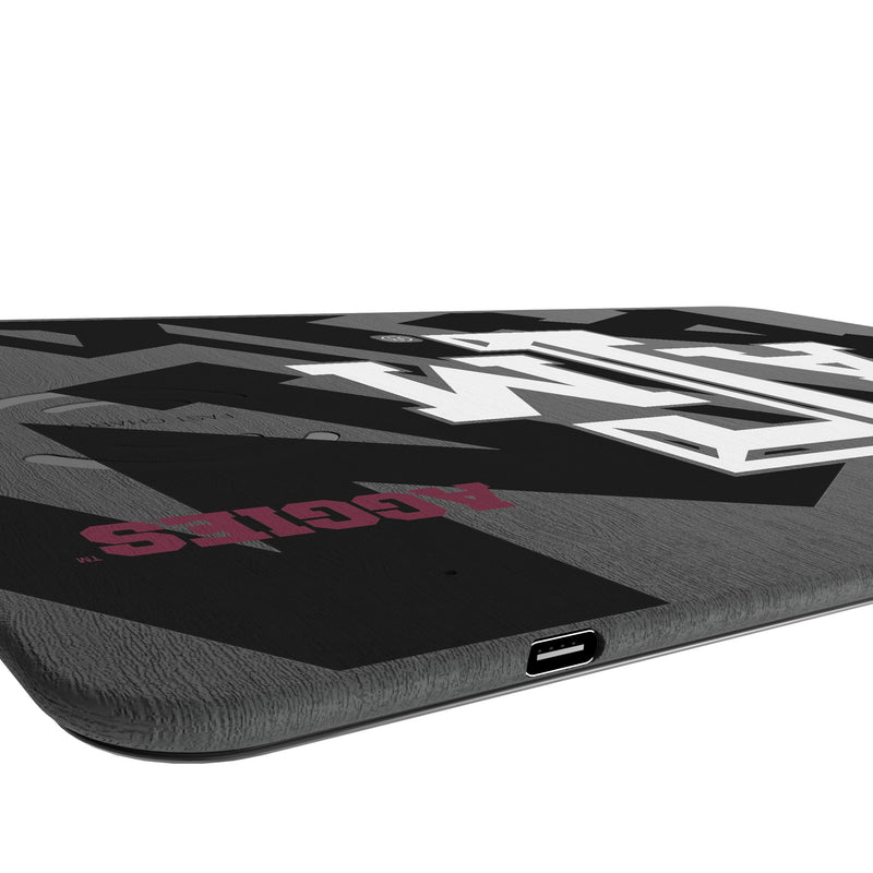 Texas A&M University Aggies Monocolor Tilt 15-Watt Wireless Charger and Mouse Pad Port.Jpg