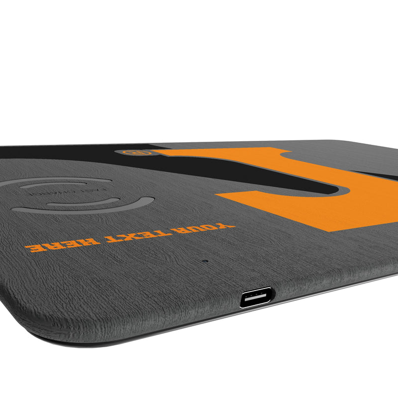 University of Tennessee Volunteers Personalized Tilt 15-Watt Wireless Charger and Mouse Pad Port.Jpg