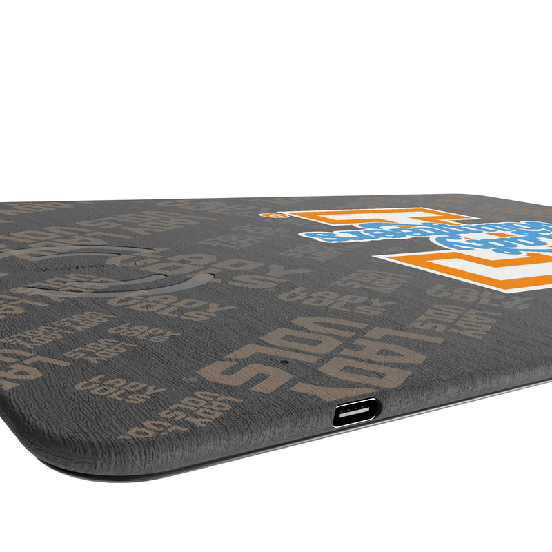 University of Tennessee Volunteers Quadtile 15-Watt Wireless Charger and Mouse Pad Port.Jpg