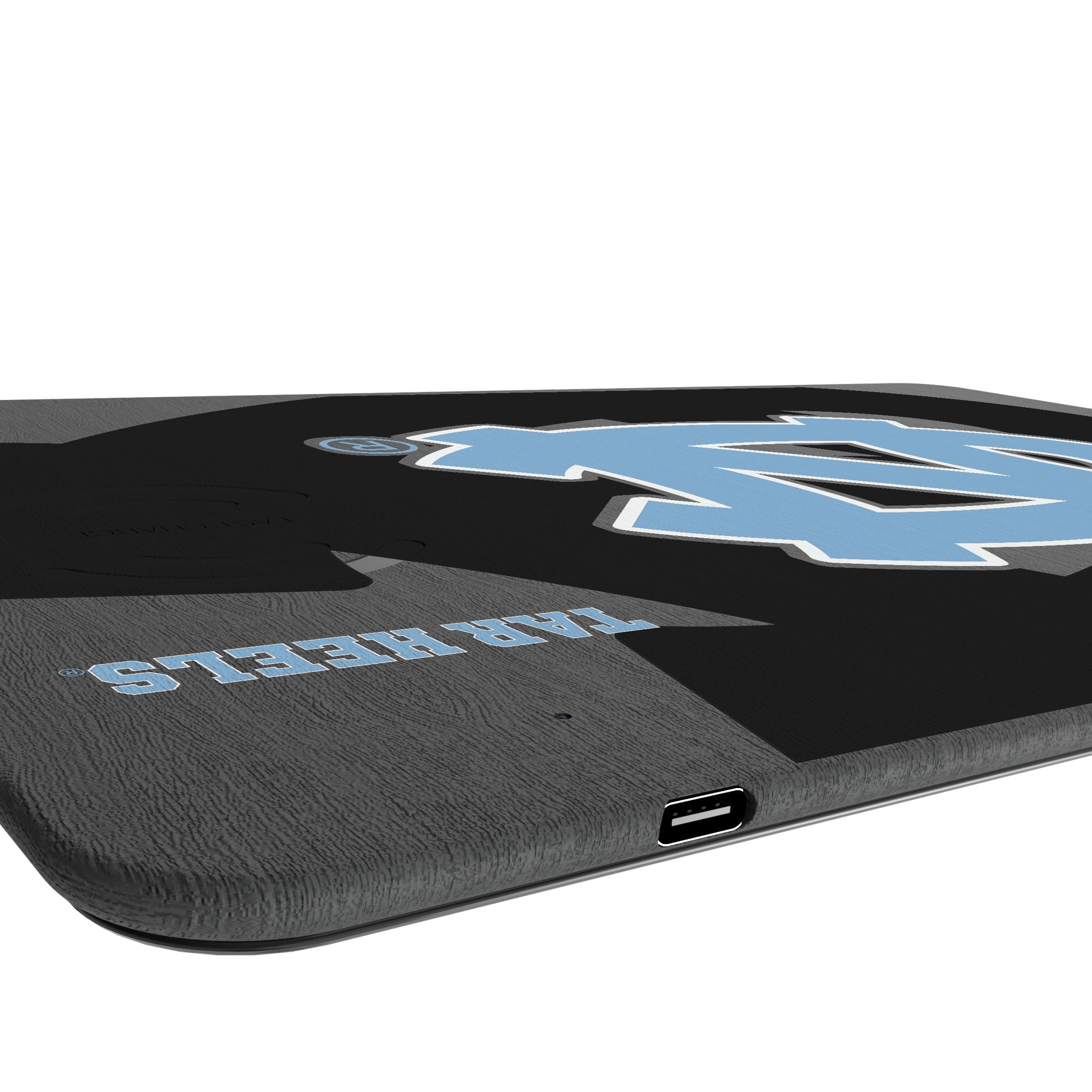 University of North Carolina Tar Heels Monocolor Tilt 15-Watt Wireless Charger and Mouse Pad Port.Jpg