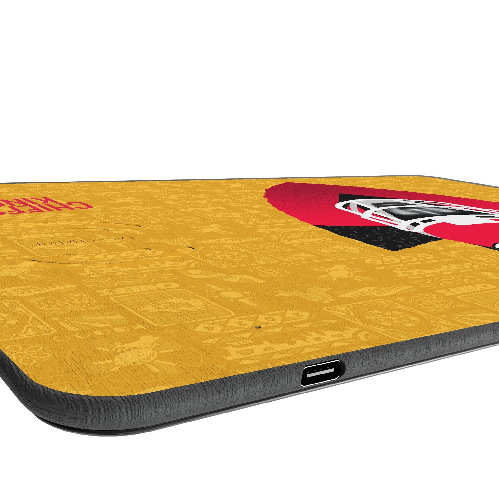 Kansas City Chiefs 2024 Edition 15-Watt Wireless Charger and Mouse Pad Port.Jpg