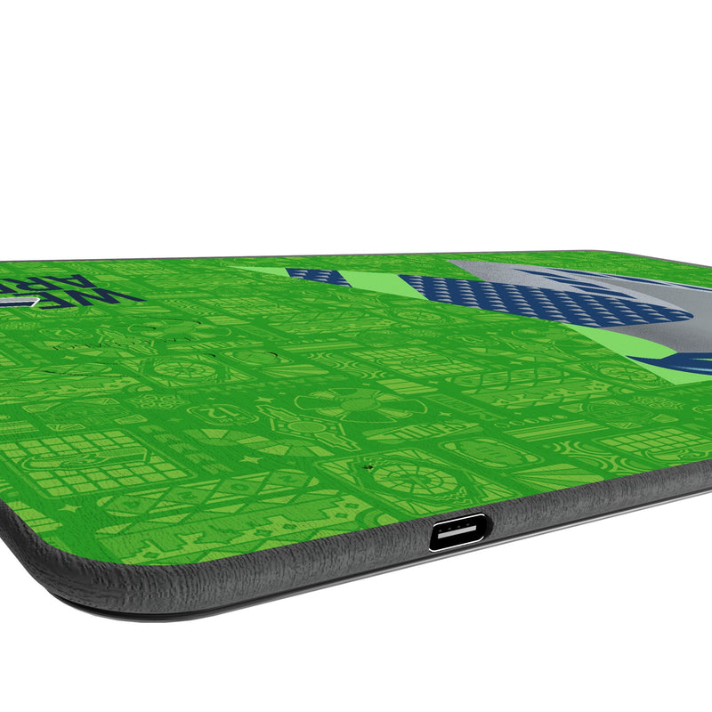 Seattle Seahawks 2024 Edition 15-Watt Wireless Charger and Mouse Pad Port.Jpg