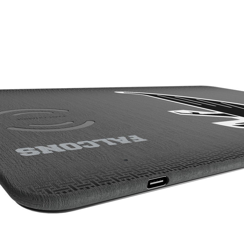 Atlanta Falcons Classic Linen 15-Watt Wireless Charger and Mouse Pad Port.Jpg