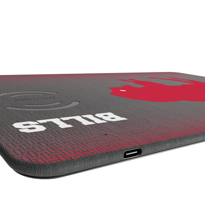 Buffalo Bills Historic Collection Linen 15-Watt Wireless Charger and Mouse Pad Port.Jpg