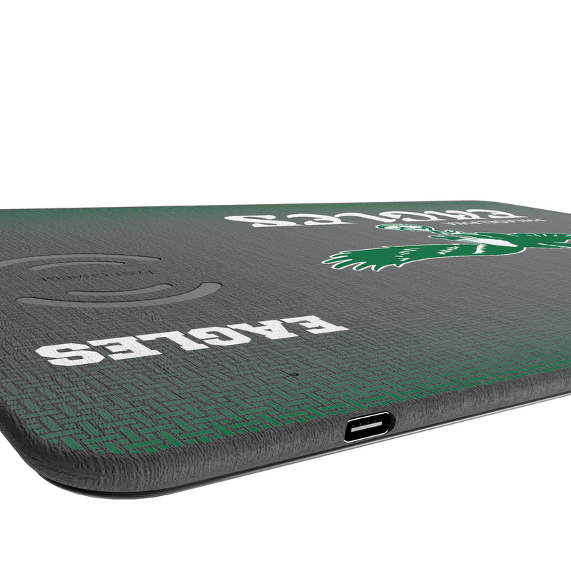 Philadelphia Eagles 1973-1995 Historic Collection Linen 15-Watt Wireless Charger and Mouse Pad Port.Jpg