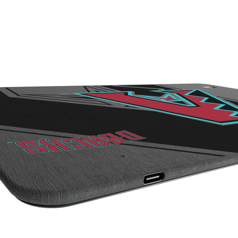 Arizona Diamondbacks Monocolor Tilt 15-Watt Wireless Charger and Mouse Pad Port.Jpg