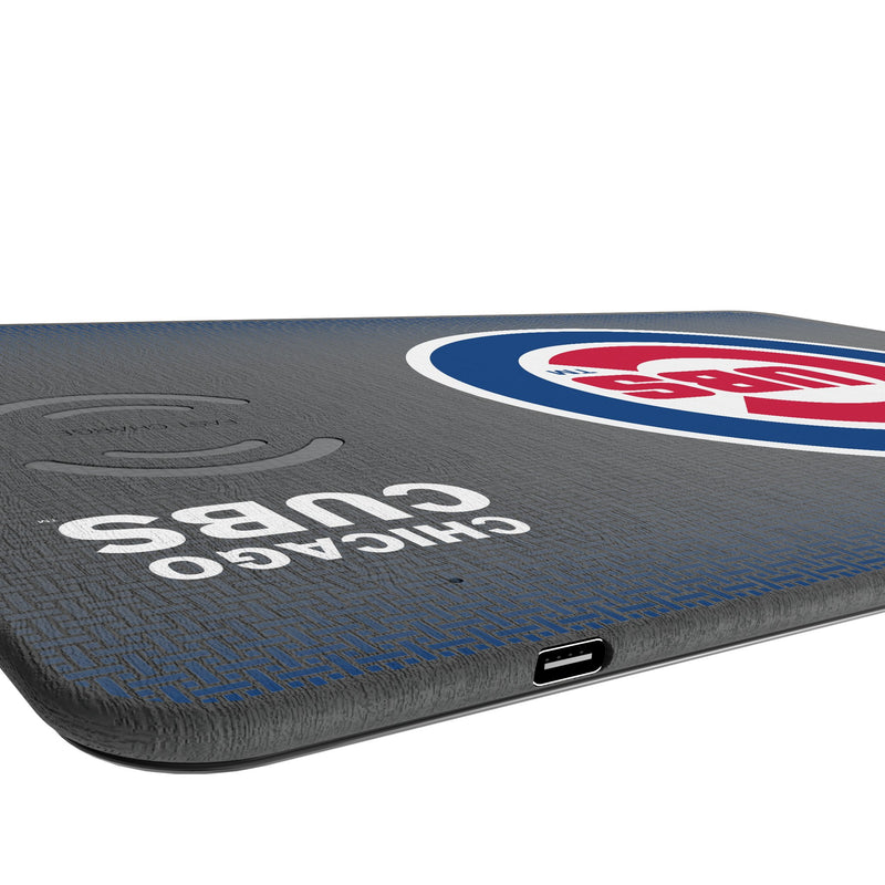 Chicago Cubs Linen 15-Watt Wireless Charger and Mouse Pad Port.Jpg