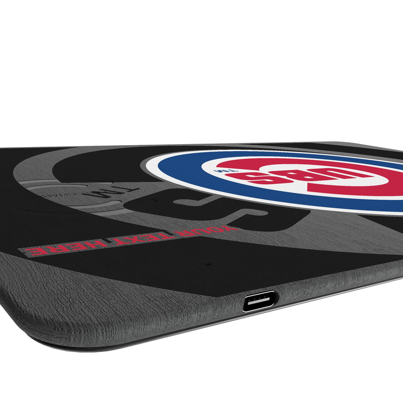Chicago Cubs Personalized Tilt 15-Watt Wireless Charger and Mouse Pad Port.Jpg