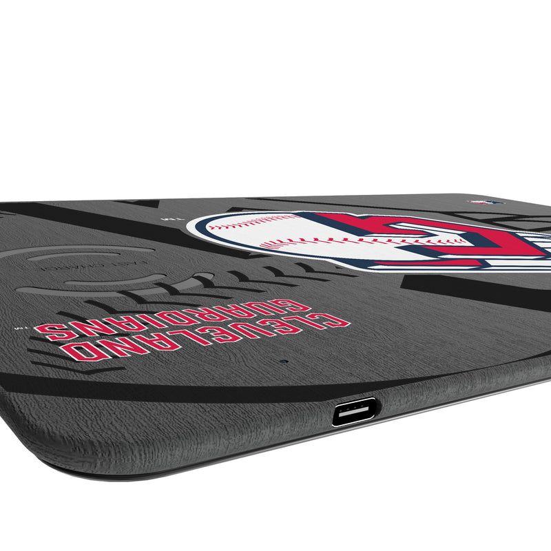 Cleveland Guardians Monocolor Tilt 15-Watt Wireless Charger and Mouse Pad Port.Jpg