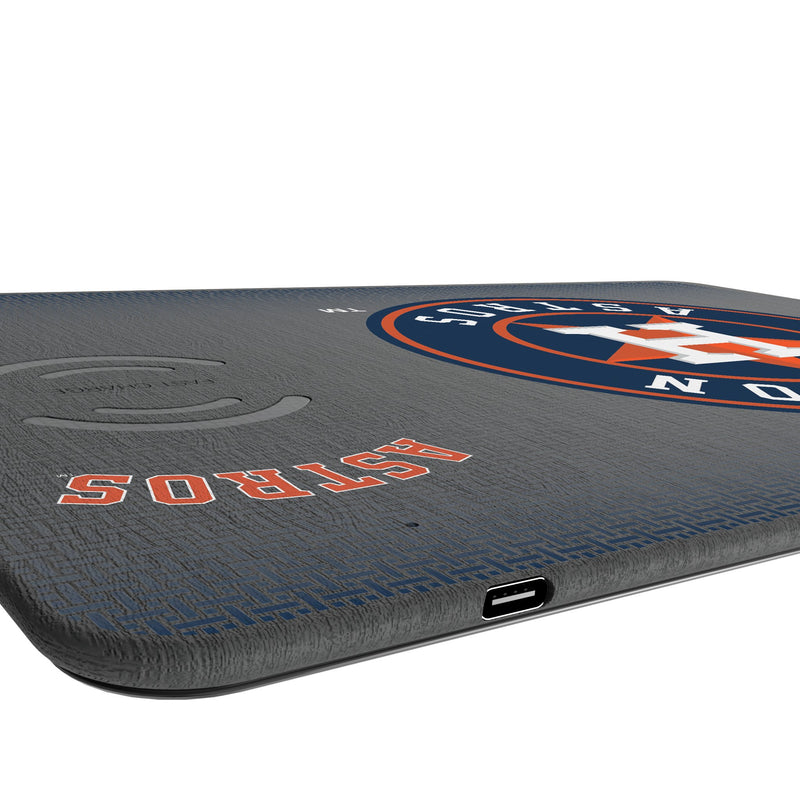 Houston Astros Linen 15-Watt Wireless Charger and Mouse Pad Port.Jpg