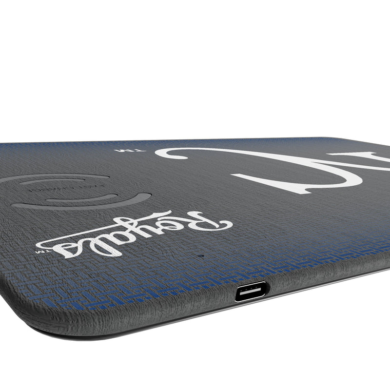 Kansas City Royals Linen 15-Watt Wireless Charger and Mouse Pad Port.Jpg