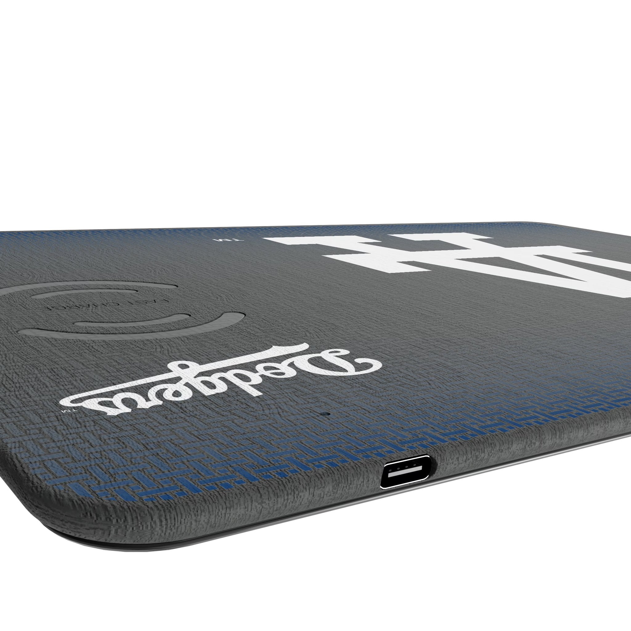 LA Dodgers Linen 15-Watt Wireless Charger and Mouse Pad Port.Jpg