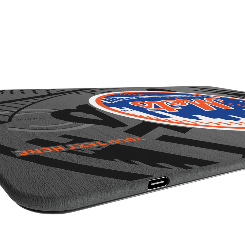 New York Mets Personalized Tilt 15-Watt Wireless Charger and Mouse Pad Port.Jpg