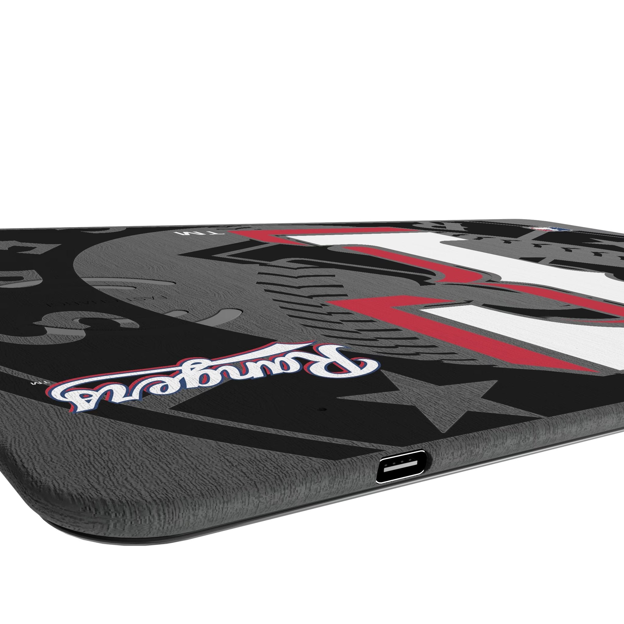 Texas Rangers Monocolor Tilt 15-Watt Wireless Charger and Mouse Pad Port.Jpg