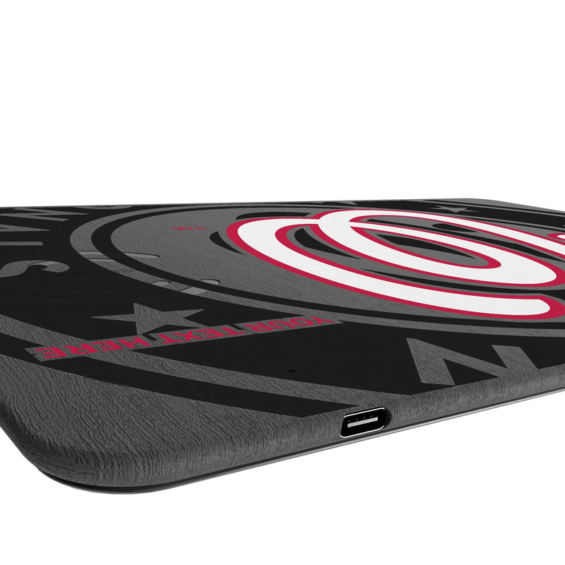 Washington Nationals Personalized Tilt 15-Watt Wireless Charger and Mouse Pad Port.Jpg