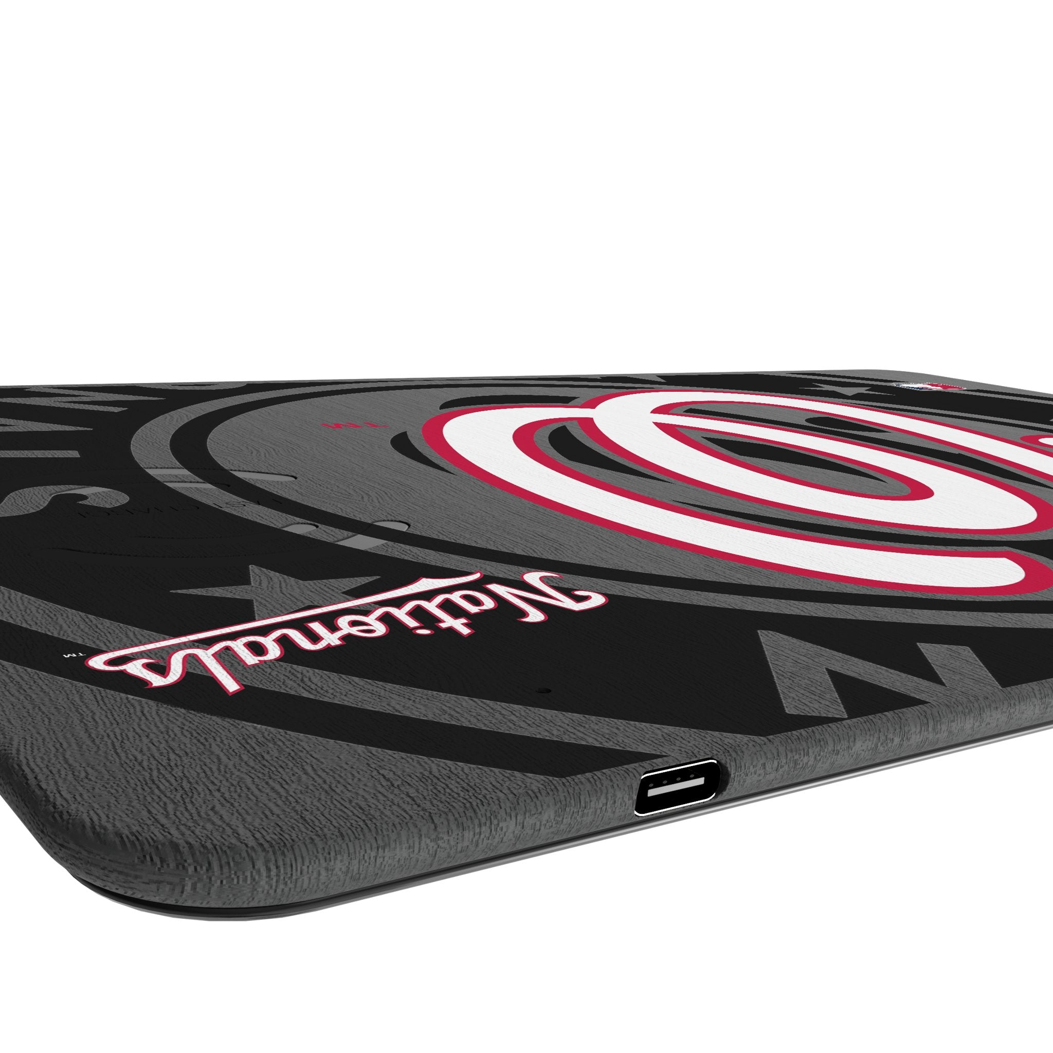 Washington Nationals Monocolor Tilt 15-Watt Wireless Charger and Mouse Pad Port.Jpg