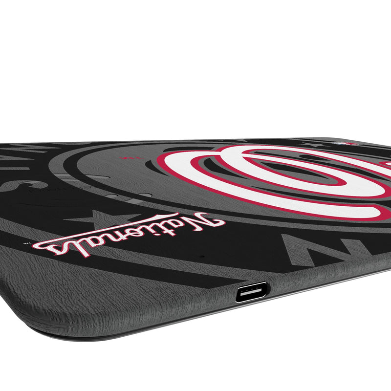 Washington Nationals Monocolor Tilt 15-Watt Wireless Charger and Mouse Pad Port.Jpg