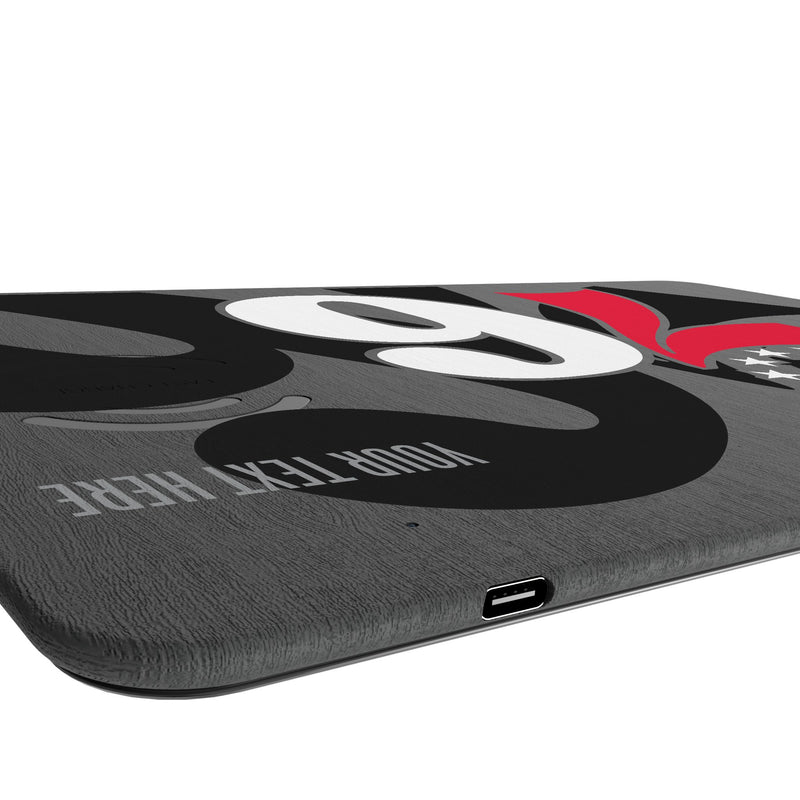 Philadelphia 76ers Personalized Tilt 15-Watt Wireless Charger and Mouse Pad Port.Jpg
