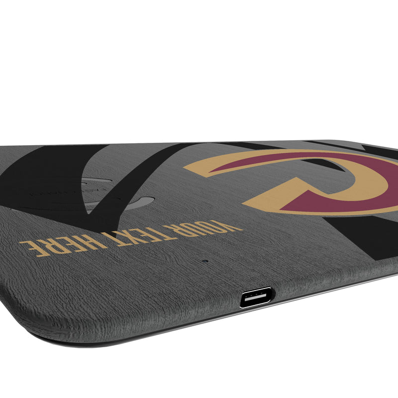 Cleveland Cavaliers Personalized Tilt 15-Watt Wireless Charger and Mouse Pad Port.Jpg