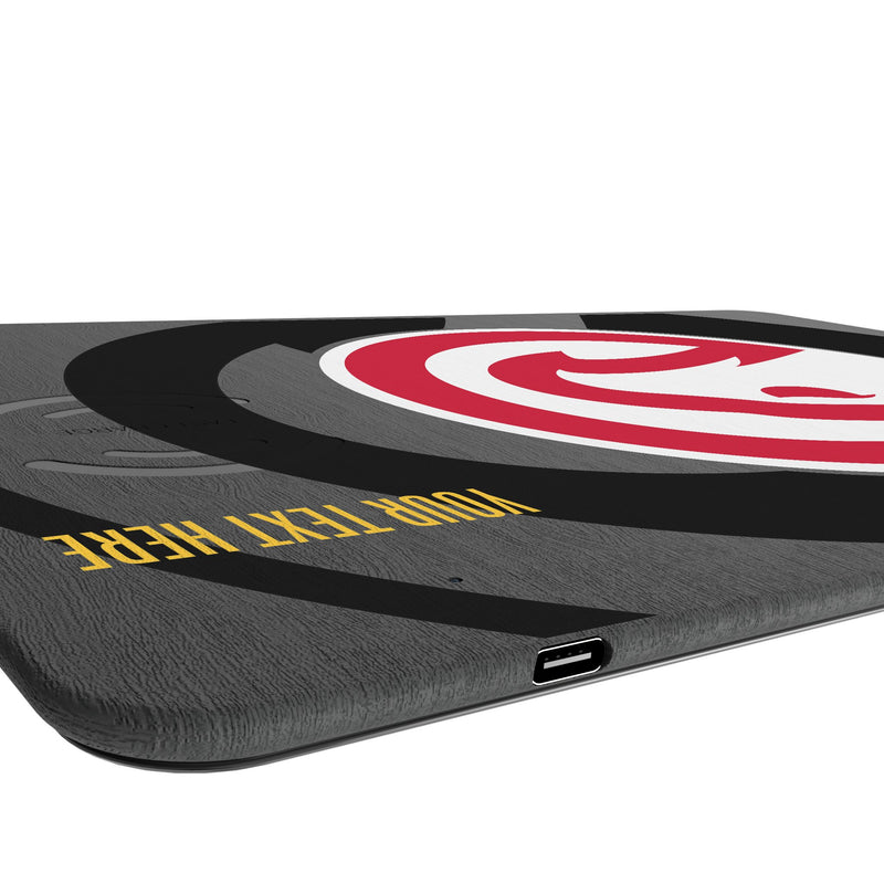 Atlanta Hawks Personalized Tilt 15-Watt Wireless Charger and Mouse Pad Port.Jpg