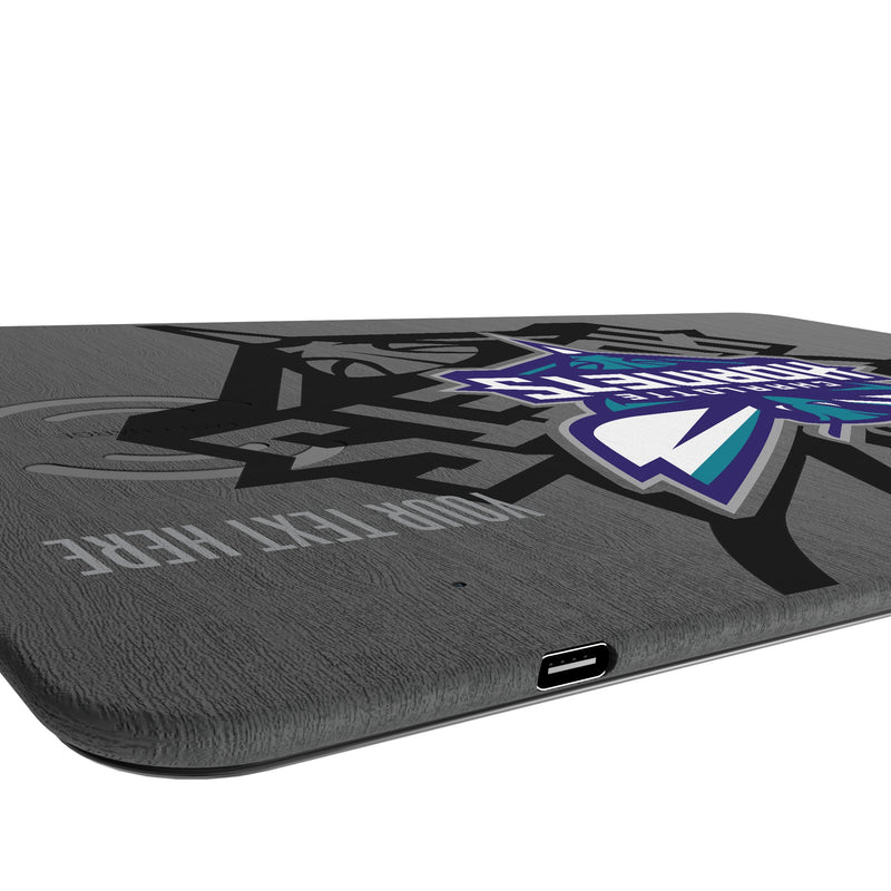 Charlotte Hornets Personalized Tilt 15-Watt Wireless Charger and Mouse Pad Port.Jpg