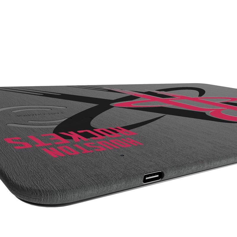 Houston Rockets Monocolor Tilt 15-Watt Wireless Charger and Mouse Pad Port.Jpg