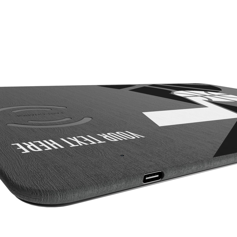 Utah Jazz Personalized Tilt 15-Watt Wireless Charger and Mouse Pad Port.Jpg