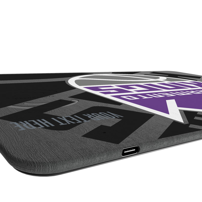 Sacramento Kings Personalized Tilt 15-Watt Wireless Charger and Mouse Pad Port.Jpg