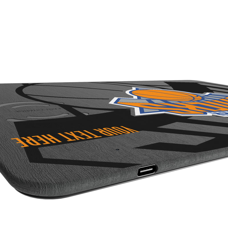 New York Knicks Personalized Tilt 15-Watt Wireless Charger and Mouse Pad Port.Jpg