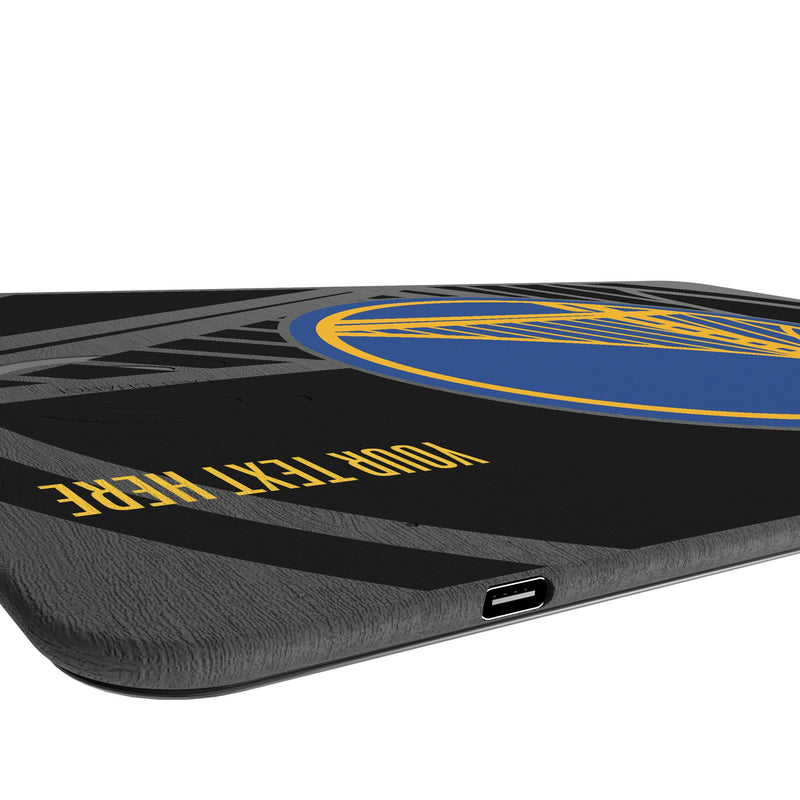 Golden State Warriors Personalized Tilt 15-Watt Wireless Charger and Mouse Pad Port.Jpg
